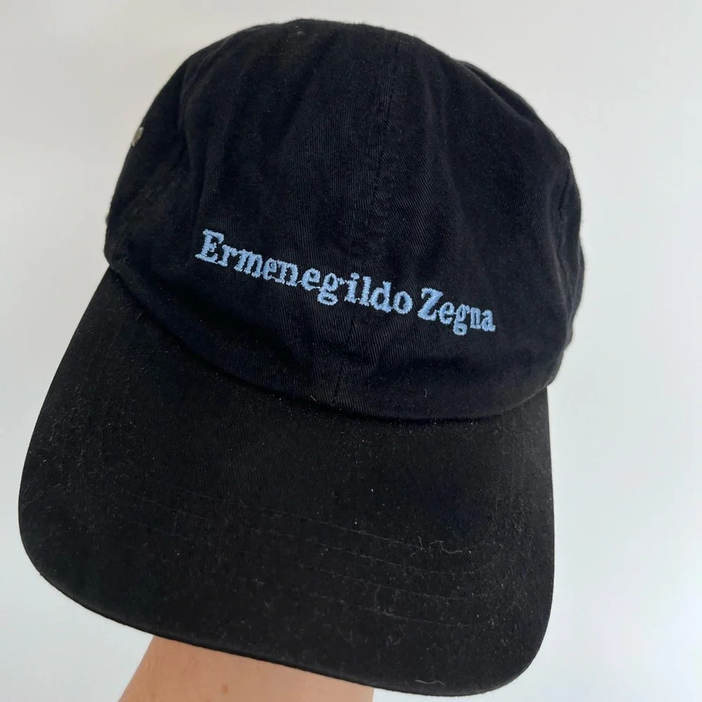Ermenegildo Zagna black and embroidery blue hat - Picture 2 of 7